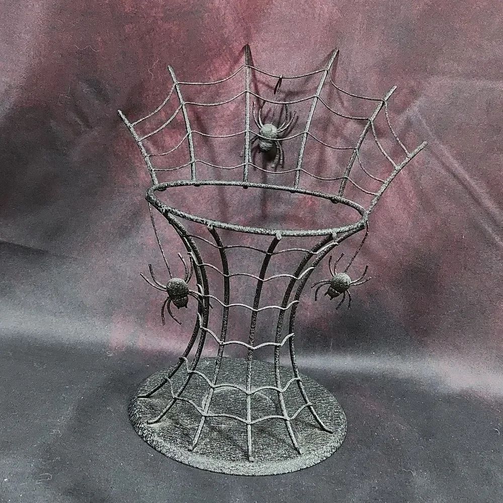 🩵PartyLite Black Spider Web Aroma Melt Warmer Base - Picture 2 of 8